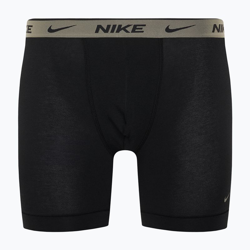 Boxer Nike Everyday Cotton Stretch da uomo 3 paia cyber nero/grigio cuoio/pony scuro 6