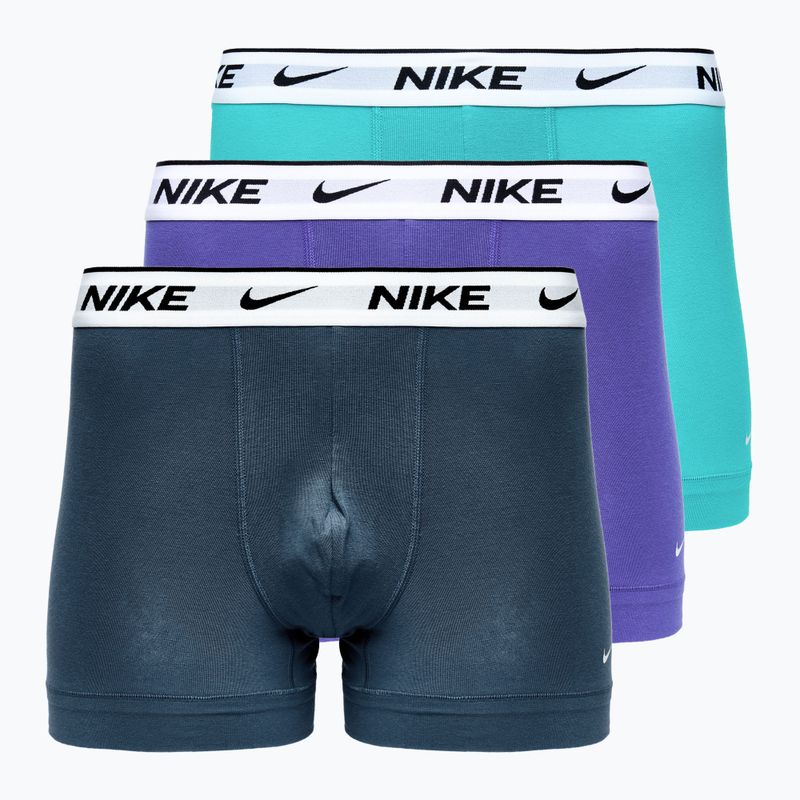 Boxer da uomo Nike Everyday Cotton Stretch Trunk 3 paia dustycactus/nero/arm navy