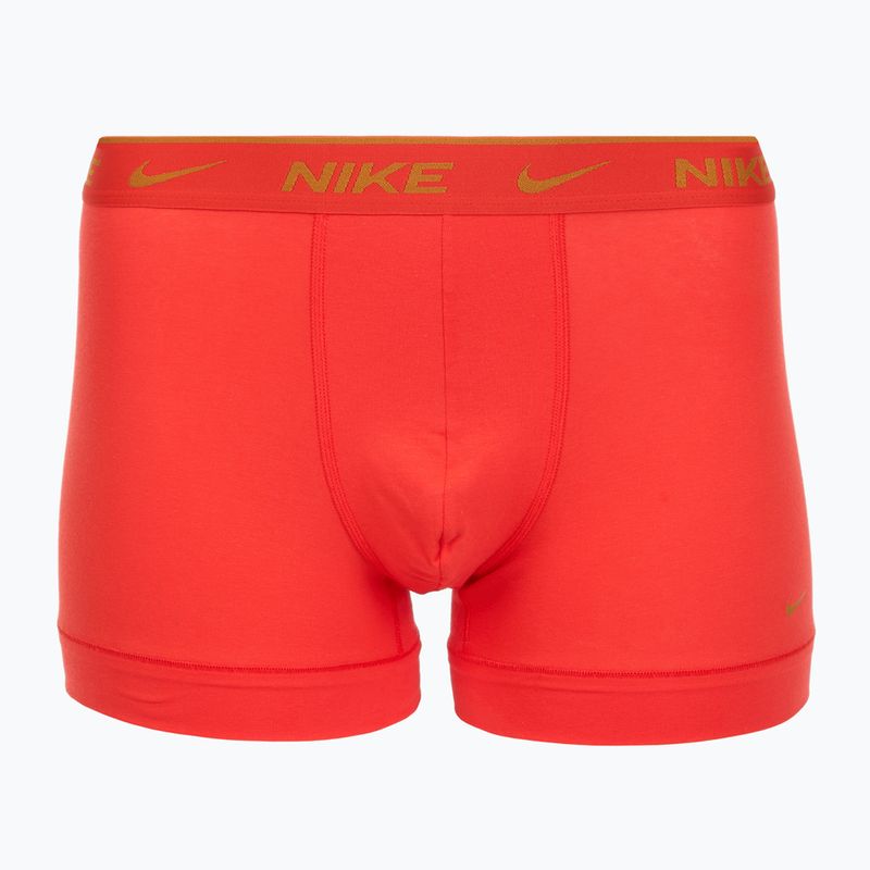 Uomo Nike Everyday Cotton Stretch Trunk boxer 3 paia light crimson/midnight navy/nero 2
