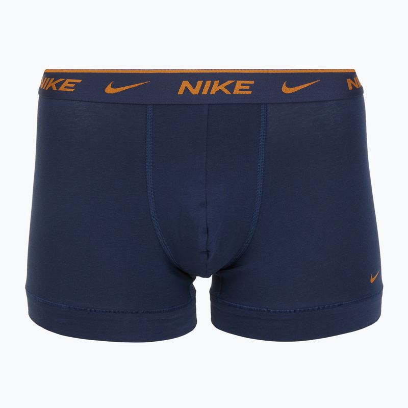 Uomo Nike Everyday Cotton Stretch Trunk boxer 3 paia light crimson/midnight navy/nero 3