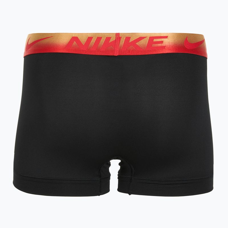 Nike Dri-Fit Essential Micro Trunk boxer uomo 3 paia blk/uni red/blk/uni red metallic gradient wb 5