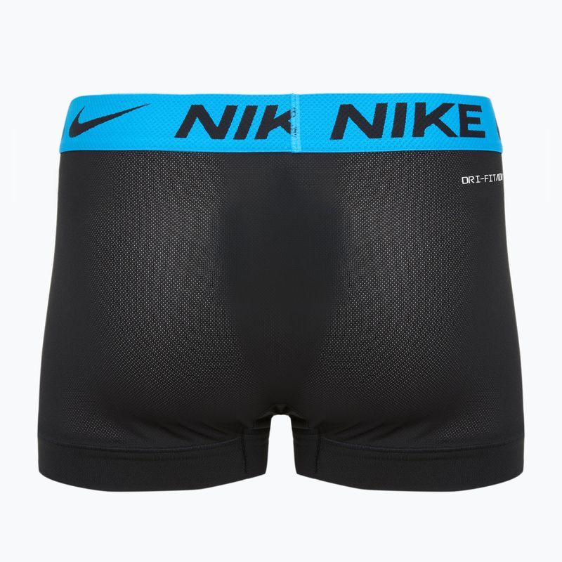 Nike Dri-FIT Cotton Trunk boxer uomo 3 paia nero mint foam/blu hero/bright ceramic wb 2