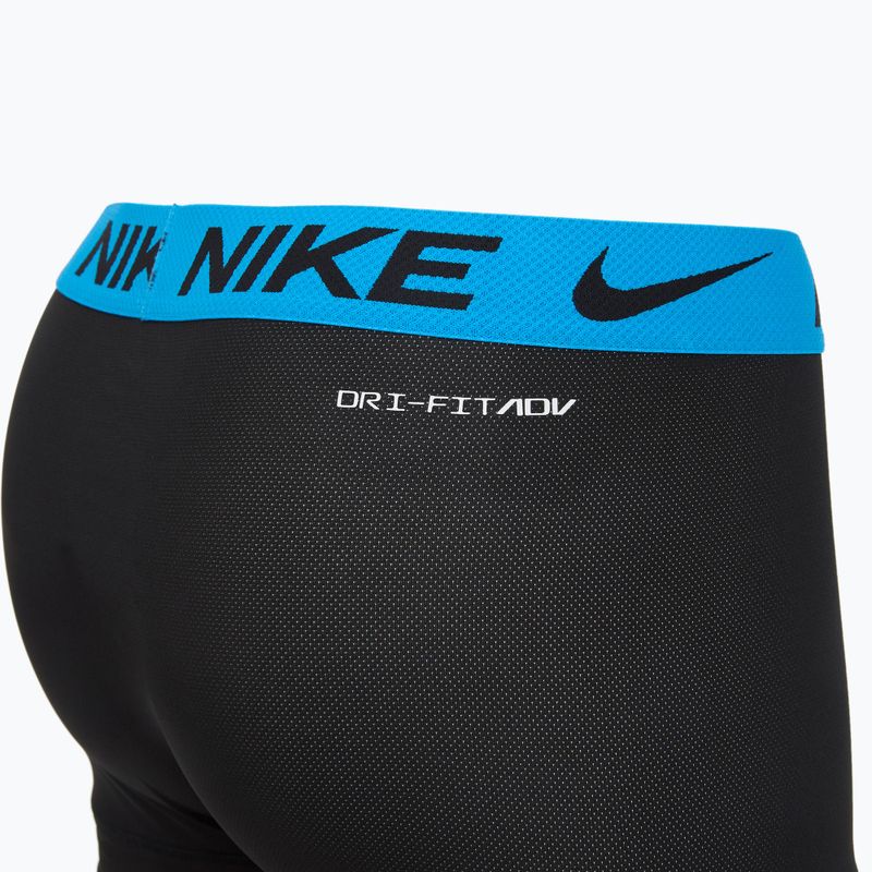 Nike Dri-FIT Cotton Trunk boxer uomo 3 paia nero mint foam/blu hero/bright ceramic wb 4