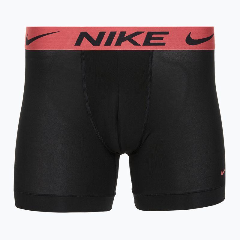 Uomo Nike Dri-Fit Essential Micro Boxer Brief 3 paia blk washed coral/olive aura/abrtract blue edge wb 4