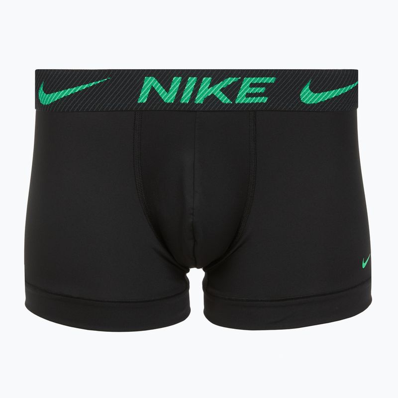 Boxer da uomo Nike Dri-Fit Essential Micro Trunk 3 paia nero verde shock/wild violet/nero testo wb 4