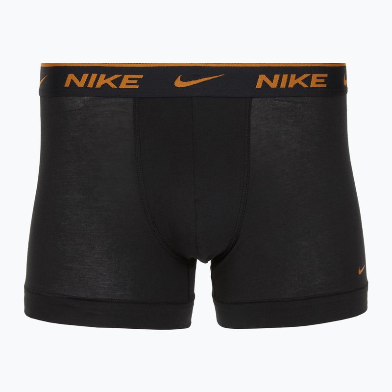 Boxer da uomo Nike Everyday Cotton Stretch Trunk 3 paia nero lig crim/des och/deep night logo in vita 2