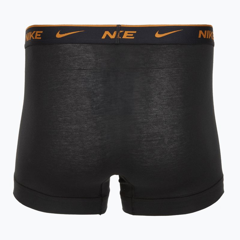 Boxer da uomo Nike Everyday Cotton Stretch Trunk 3 paia nero lig crim/des och/deep night logo in vita 5