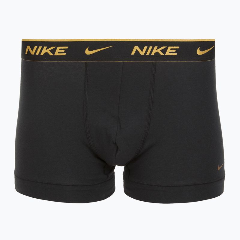 Uomo Nike Everyday Cotton Stretch Trunk boxer 3 paia blk/university red/wheat gold/nero high shine wb 4