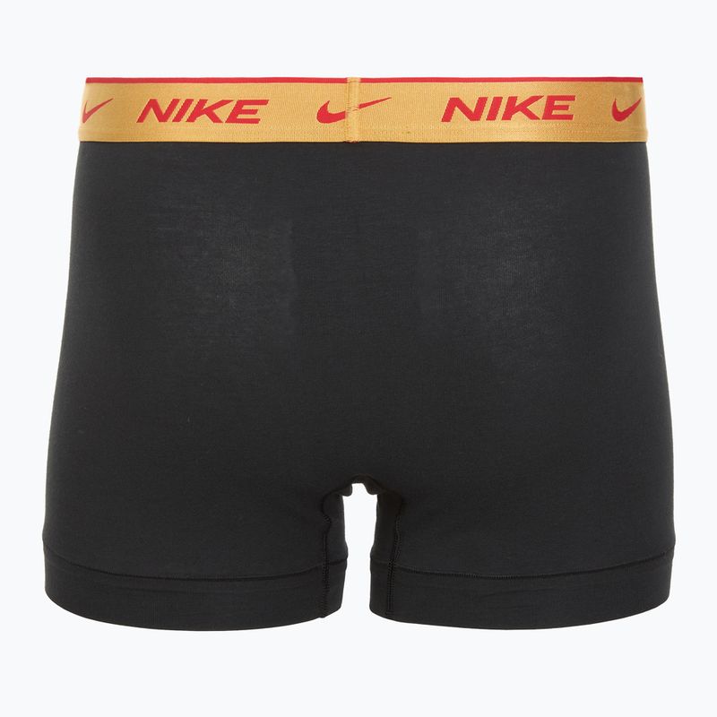 Uomo Nike Everyday Cotton Stretch Trunk boxer 3 paia blk/university red/wheat gold/nero high shine wb 5