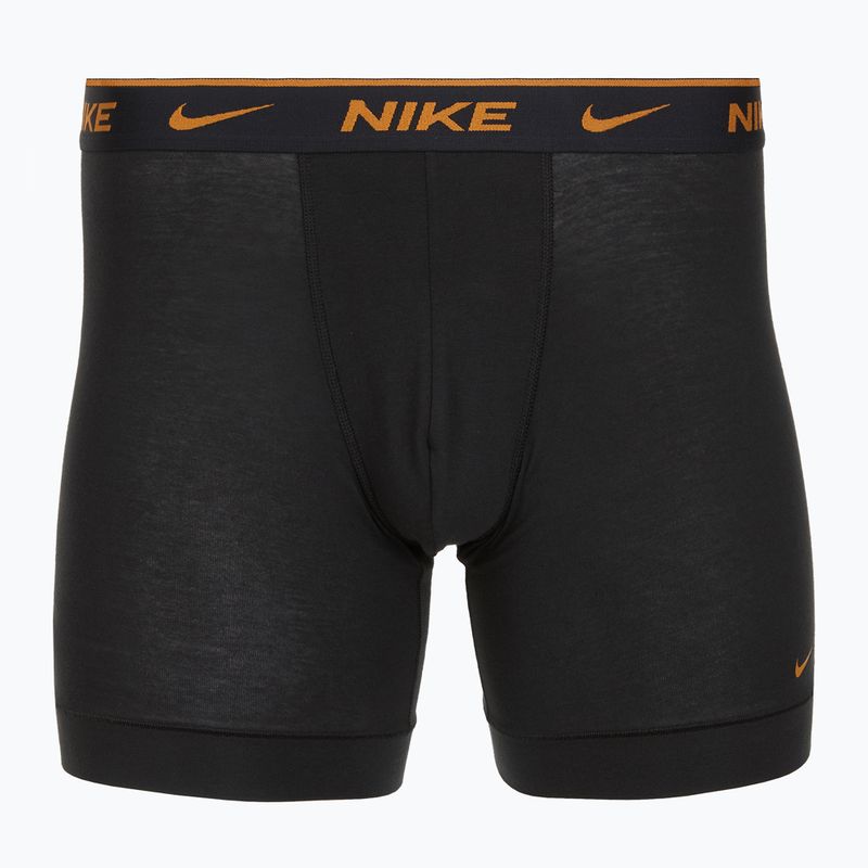 Uomo Nike Everyday Cotton Stretch boxer 3 paia nero light crimsn/desrt ochre/nero in vita 4