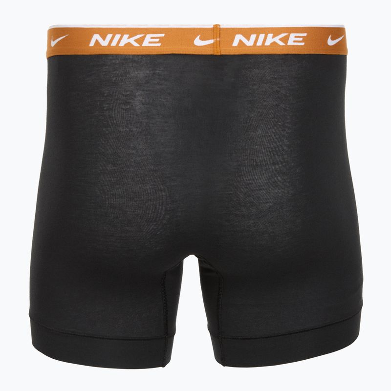 Uomo Nike Everyday Cotton Stretch boxer 3 paia nero light crimsn/desrt ochre/nero in vita 5