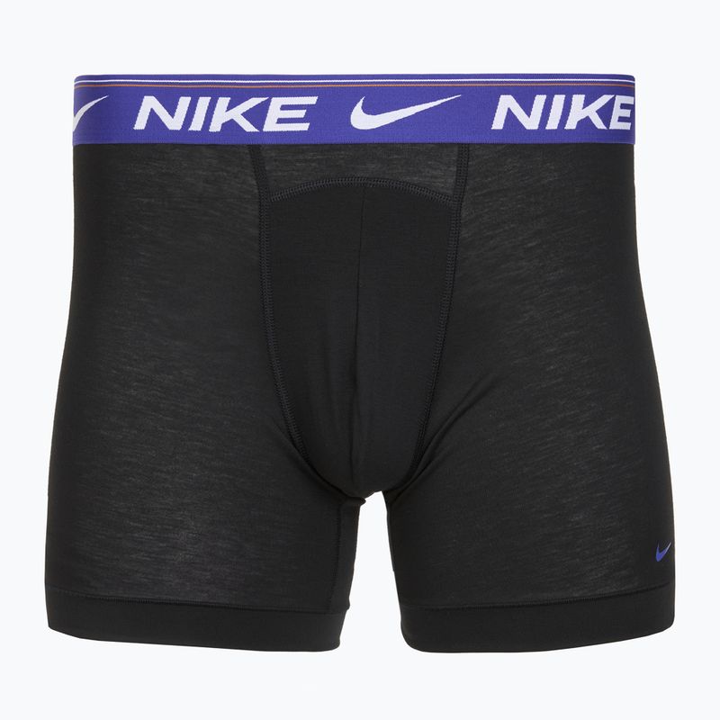 Boxer Nike Dri-FIT Ultra Comfort da uomo 3 paia nero evrgreen aura/deep night/nero in vita 3