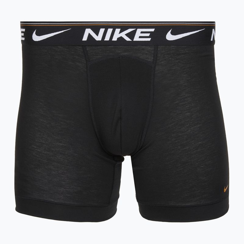 Boxer Nike Dri-FIT Ultra Comfort da uomo 3 paia nero evrgreen aura/deep night/nero in vita 4