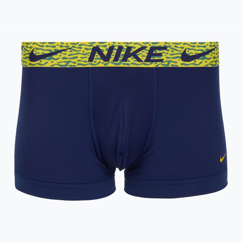 Boxer da uomo Nike Dri-Fit Essential Micro Trunk 3 paia blu void/lgh crim/brht citron/evergrn aura/abst wb 3