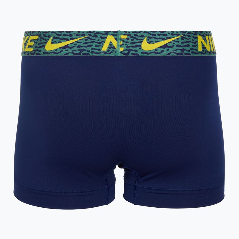 Boxer da uomo Nike Dri-Fit Essential Micro Trunk 3 paia blu void/lgh crim/brht citron/evergrn aura/abst wb 5