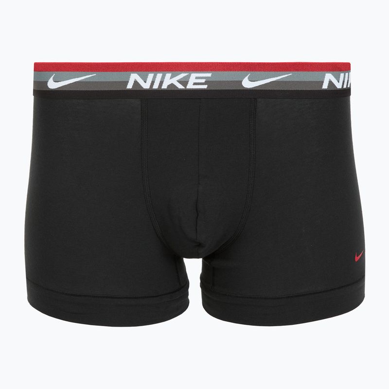 Boxer da uomo Nike Everyday Cotton Stretch Trunk 3 paia blk mt airmx wb/uni red/clear grey high shine wb 4