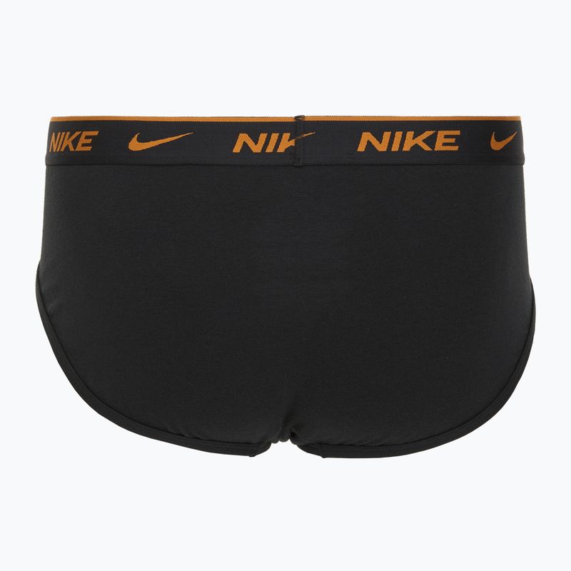 Uomo Nike Everyday Cotton Stretch Brief 3 paia nero light crimson/desert ochre/nero wb 5