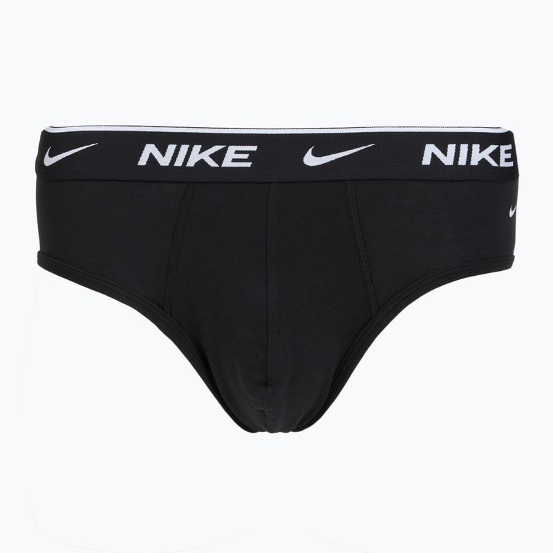 Slip da uomo Nike Cotton Stretch Brief Black 2