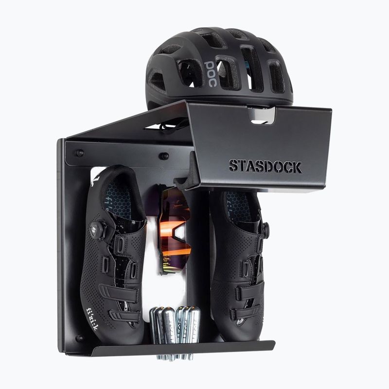 STASDOCK Gancio per bicicletta nero felice 2
