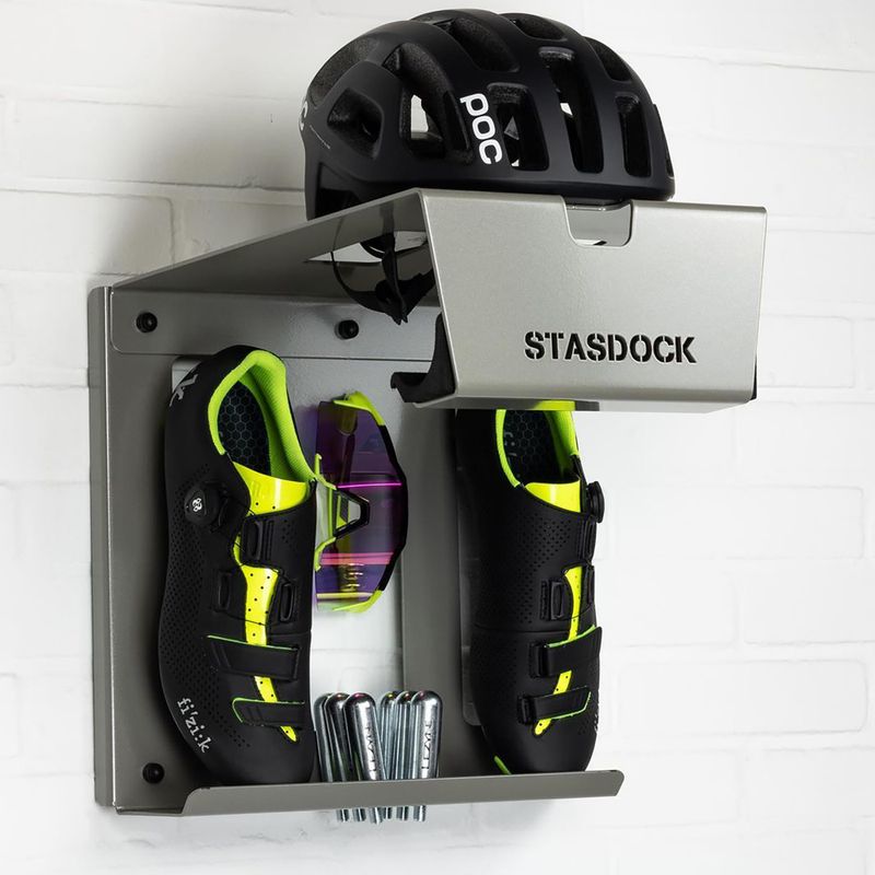 STASDOCK Gancio per bicicletta argento profondo 2