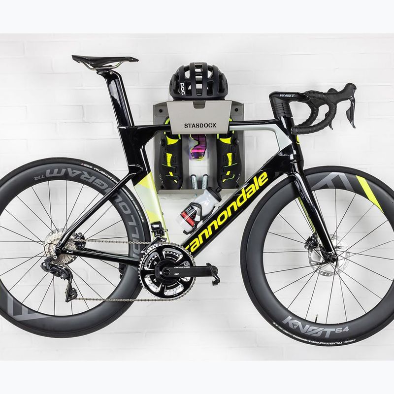 STASDOCK Gancio per bicicletta argento profondo 3