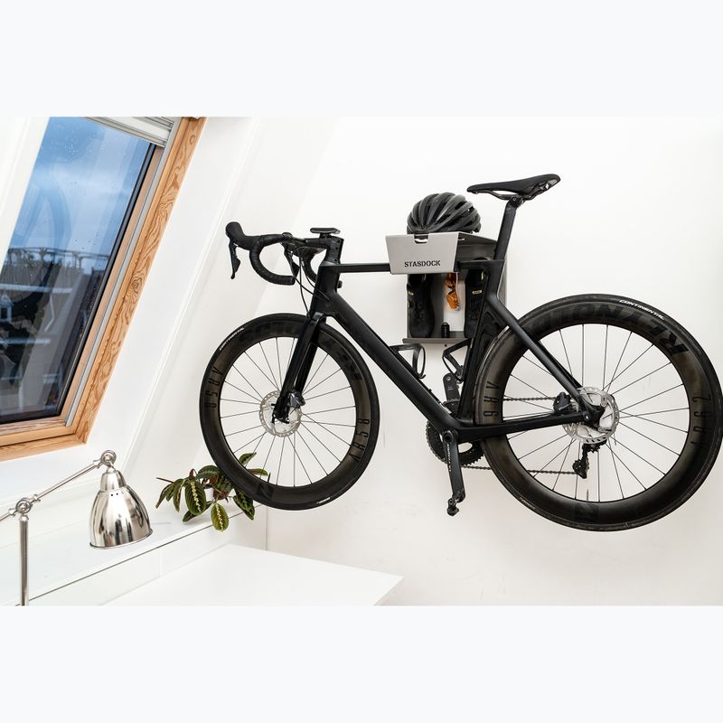 STASDOCK Gancio per bicicletta argento profondo 4
