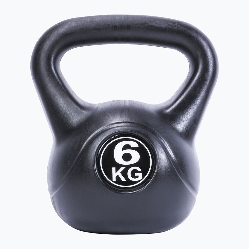 Kettlebell 6 kg Pure2Improve nero P2I202090