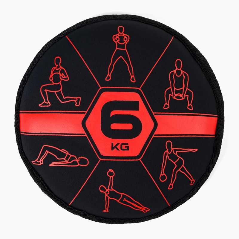 Pure2Improve Sandbell 6kg nero e rosso P2I201230 2