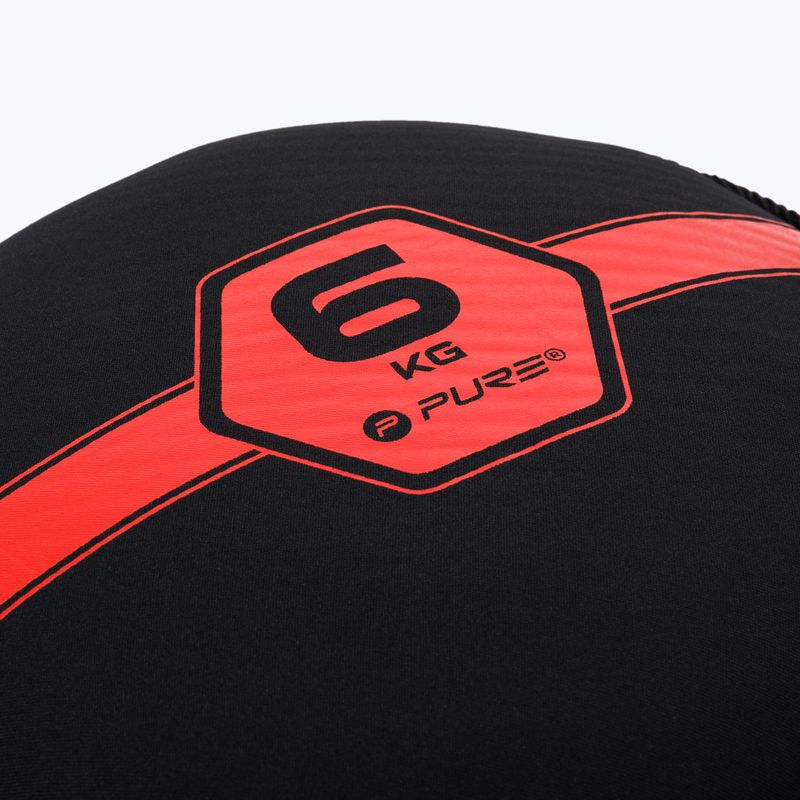 Pure2Improve Sandbell 6kg nero e rosso P2I201230 3