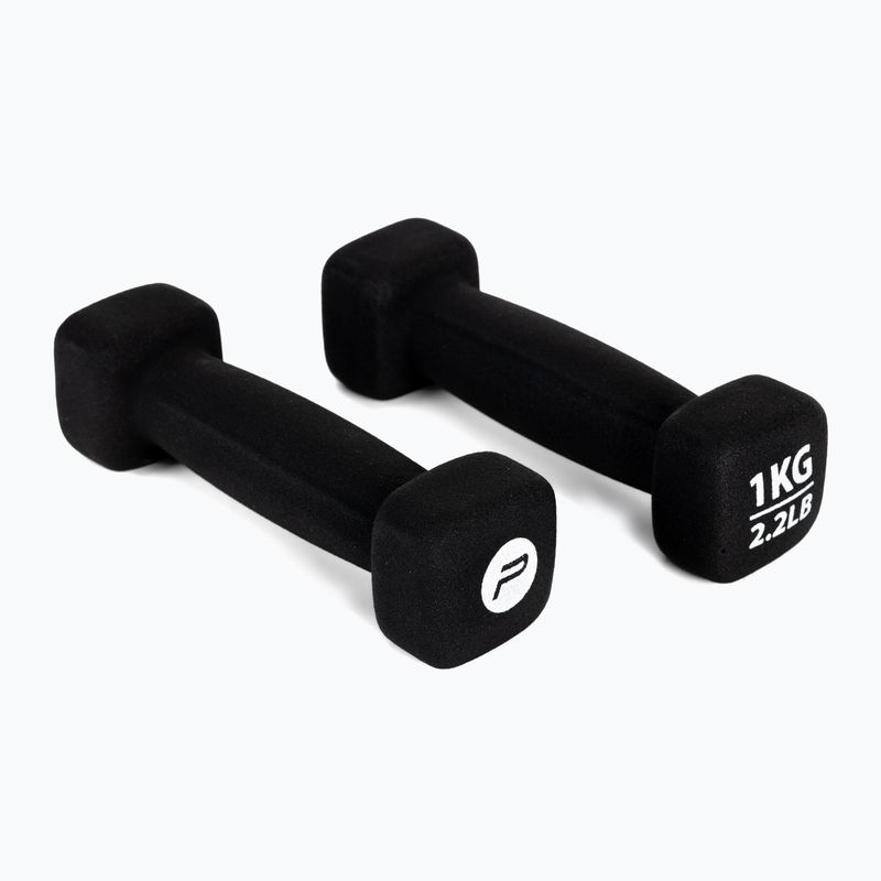 Manubri in neoprene da 1 kg Pure2Improve nero P2I201390 2