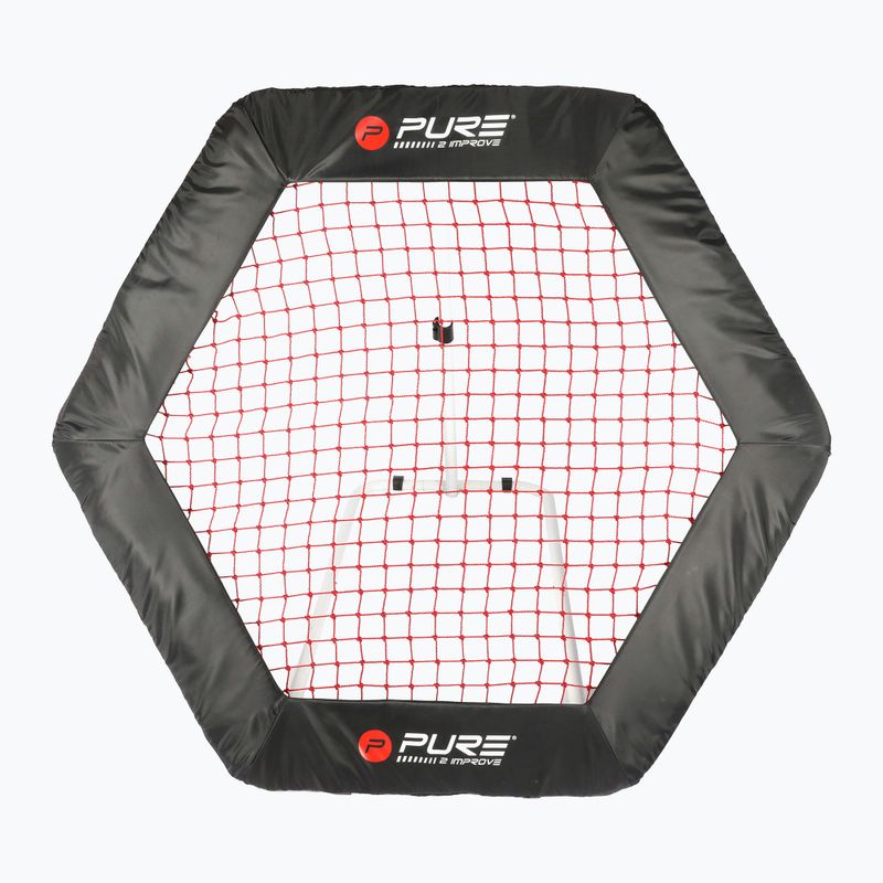 Rebounder Pure2Improve Hexagon nero/rosso