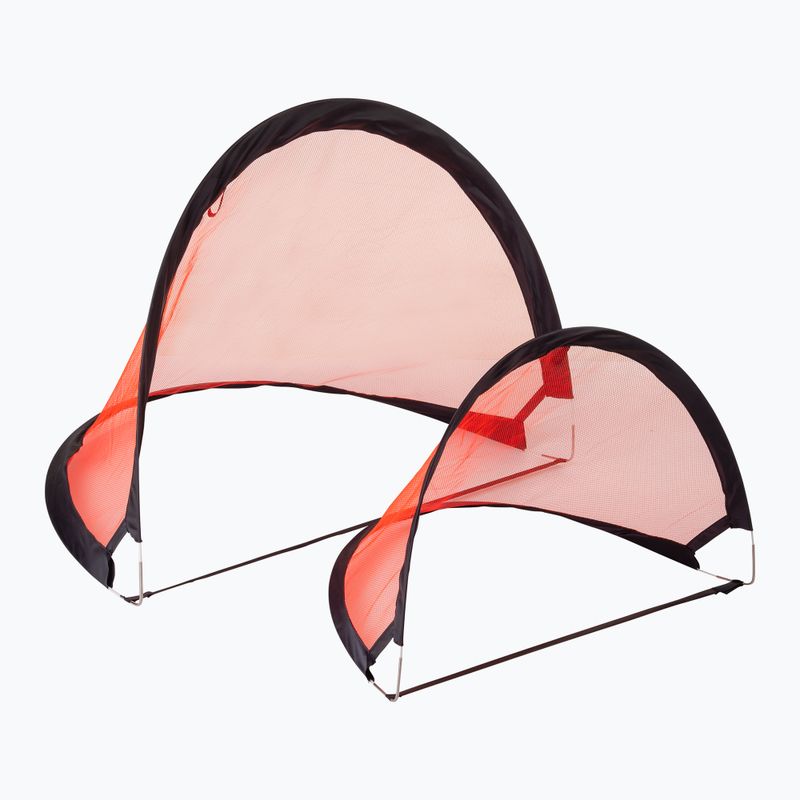 Pure2Improve Porta da calcio pop-up 2 pz. 120 x 86 cm rosso 3607
