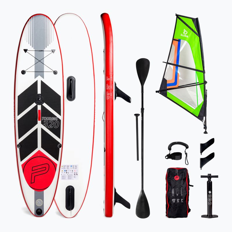 WindSUP Pure4Fun Wind SUP tavola a vela nero/bianco/rosso/grigio