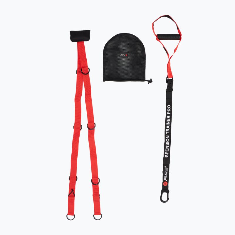 Pure2Improve Suspension Trainer Pro cinghie rosso/nero 2214