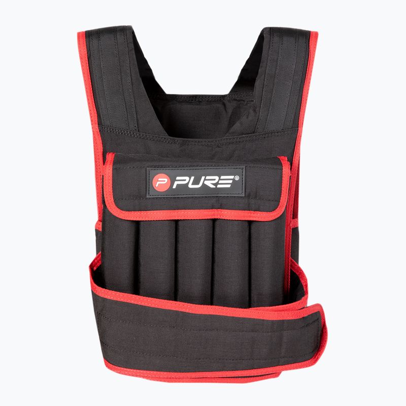 Pure2Improve Gilet pesato 20 kg per allenamento nero P2I202330