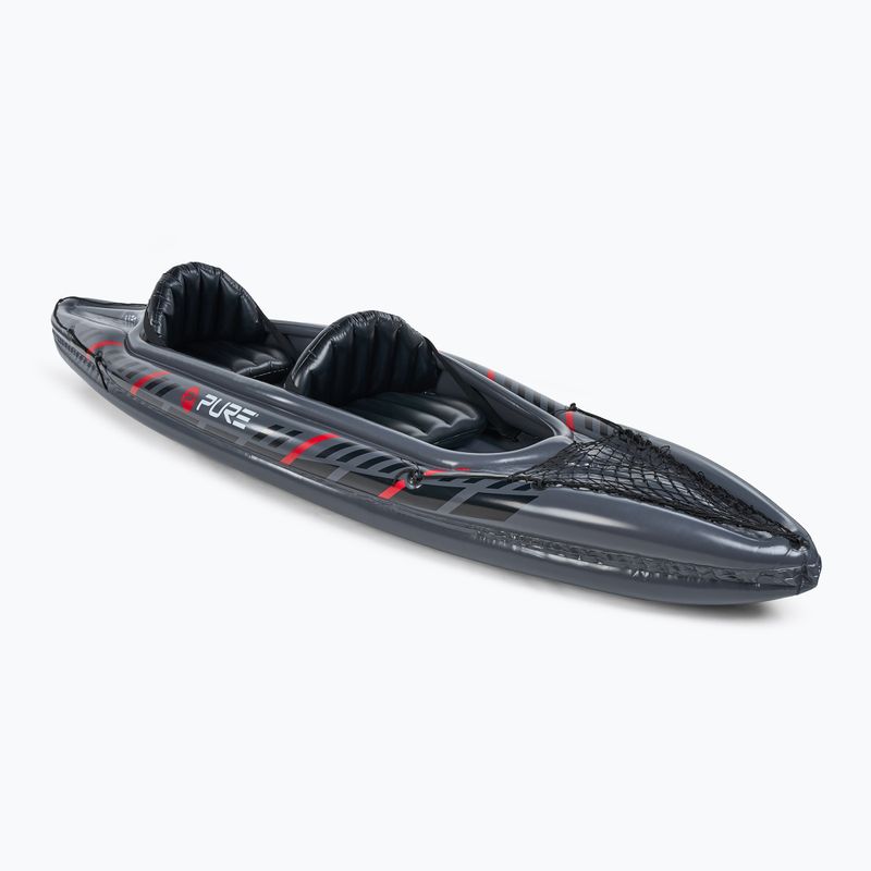 Pure4Fun XPRO Kayak 3.0 grigio/nero/rosso/bianco Kayak gonfiabile ad alta pressione per 2 persone 5