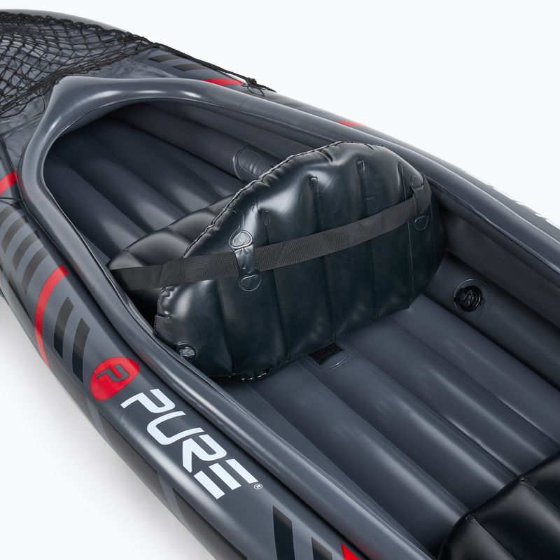 Pure4Fun XPRO Kayak 3.0 grigio/nero/rosso/bianco Kayak gonfiabile ad alta pressione per 2 persone 8