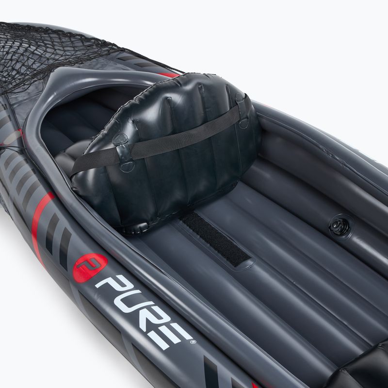 Pure4Fun XPRO Kayak 3.0 grigio/nero/rosso/bianco Kayak gonfiabile ad alta pressione per 2 persone 9