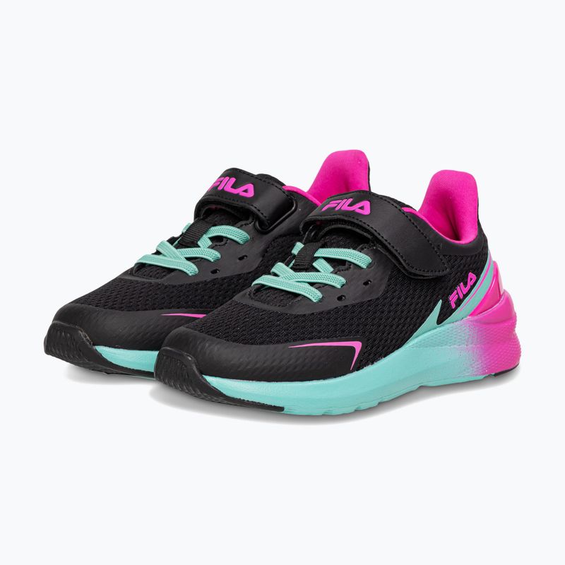 FILA Crusher V nero / rosa glo scarpe da bambino 8