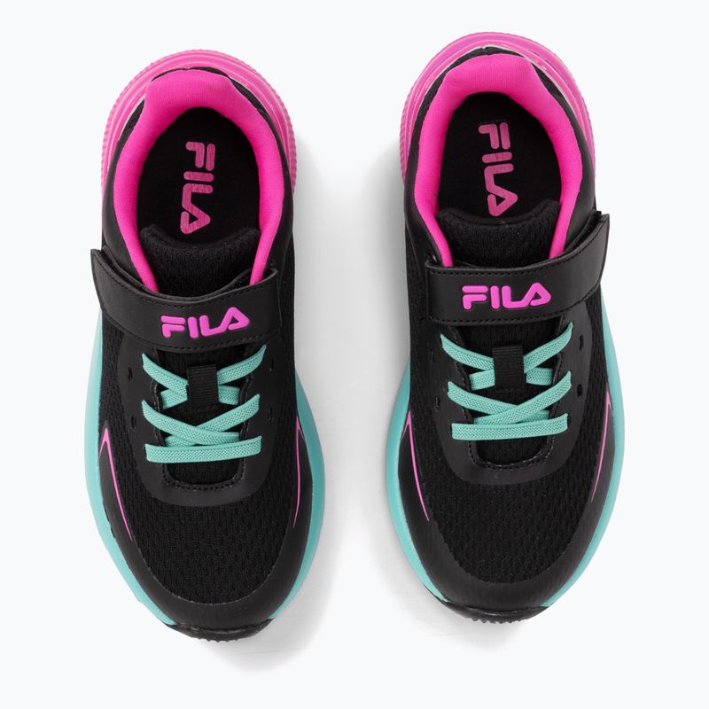 FILA Crusher V nero / rosa glo scarpe da bambino 12