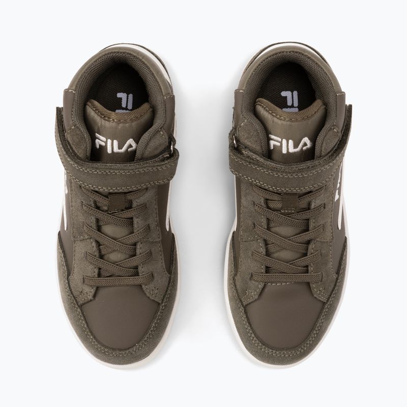 Scarpe da bambino FILA Crew Velcro Mid olive night 4