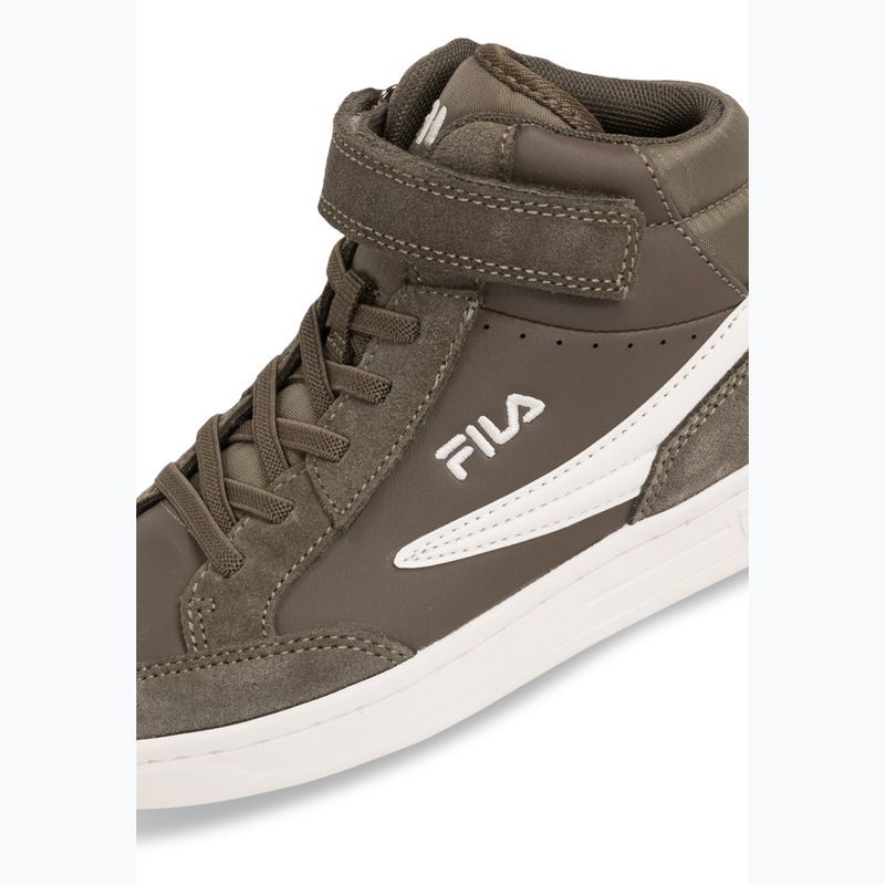 Scarpe da bambino FILA Crew Velcro Mid olive night 6