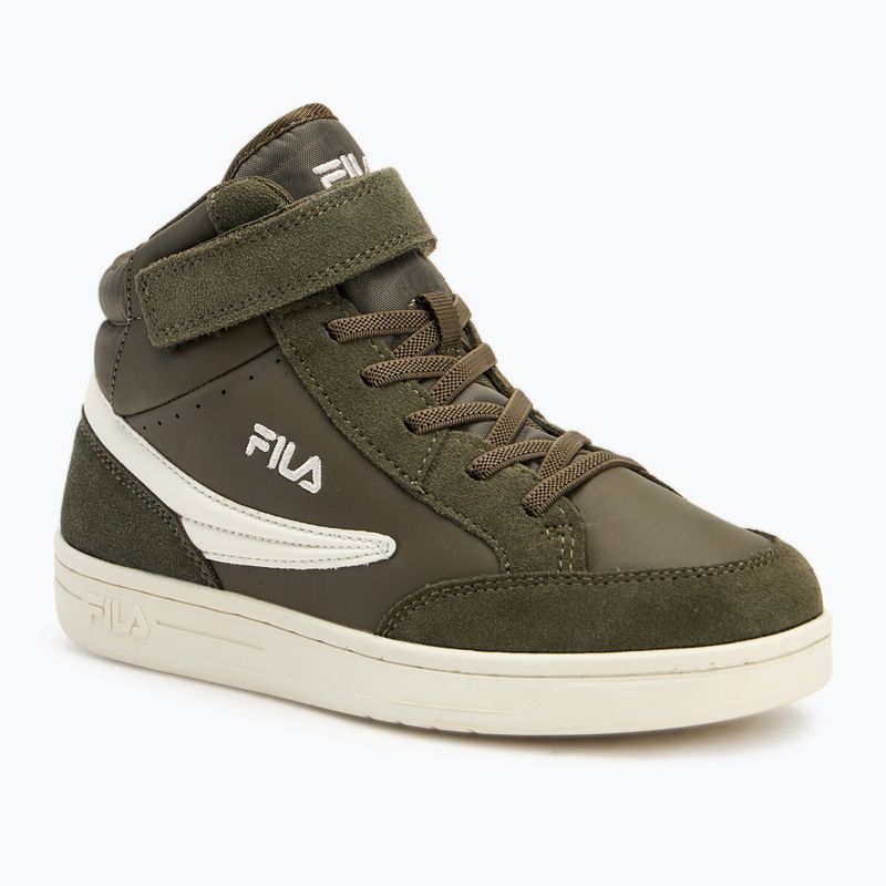 Scarpe da bambino FILA Crew Velcro Mid olive night