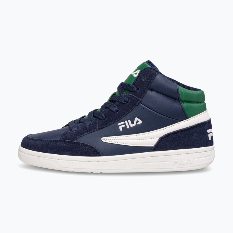 FILA Crew Mid scarpe da bambino blu/verde scuro 2