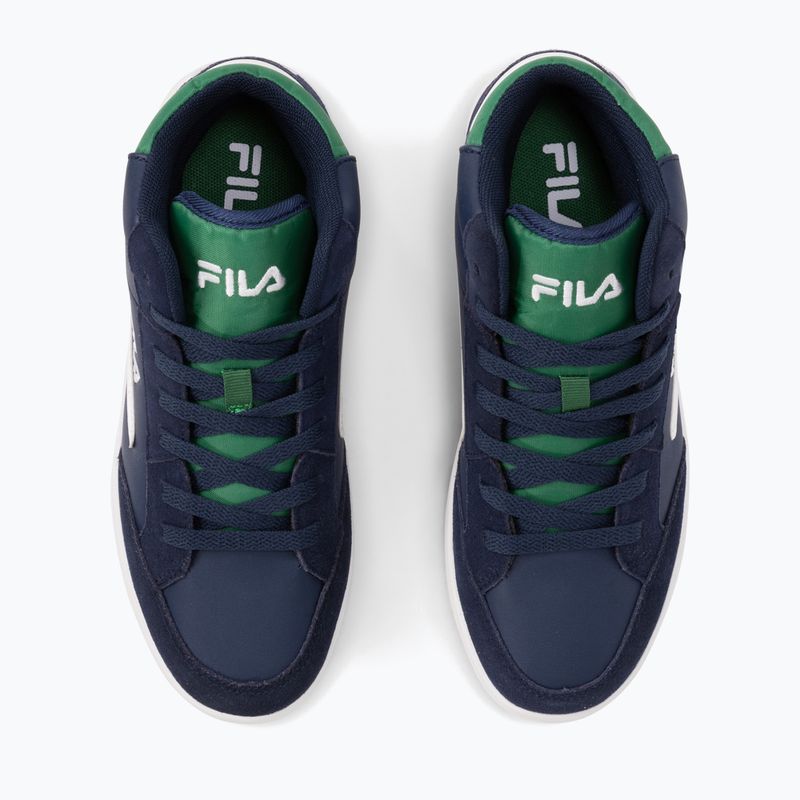 FILA Crew Mid scarpe da bambino blu/verde scuro 4