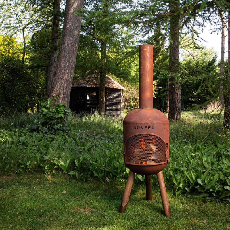 Camino da giardino BonFeu Bonsolo corten 8