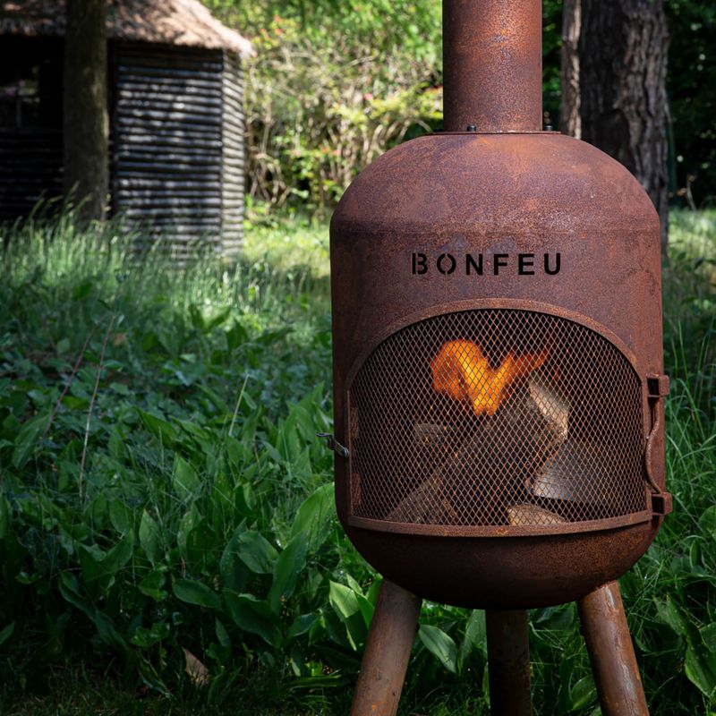 Camino da giardino BonFeu Bonsolo corten 9