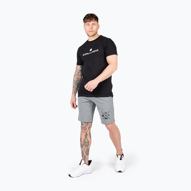 Maglietta da allenamento Gorilla Wear Davis da uomo, nero 2