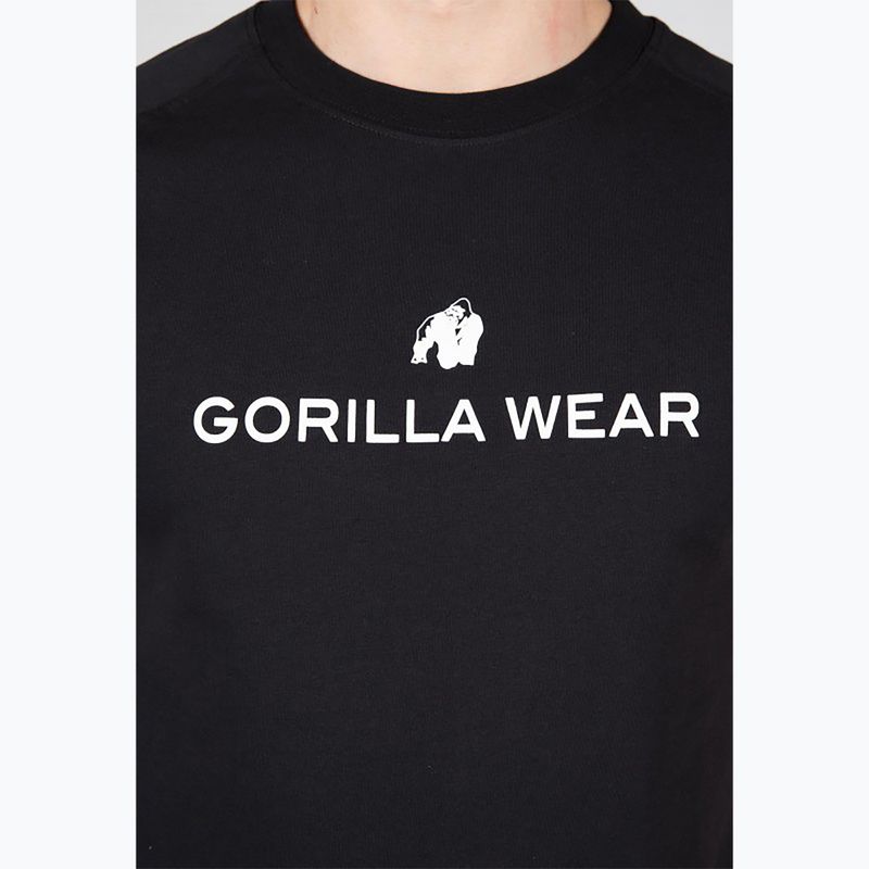 Maglietta da allenamento Gorilla Wear Davis da uomo, nero 4