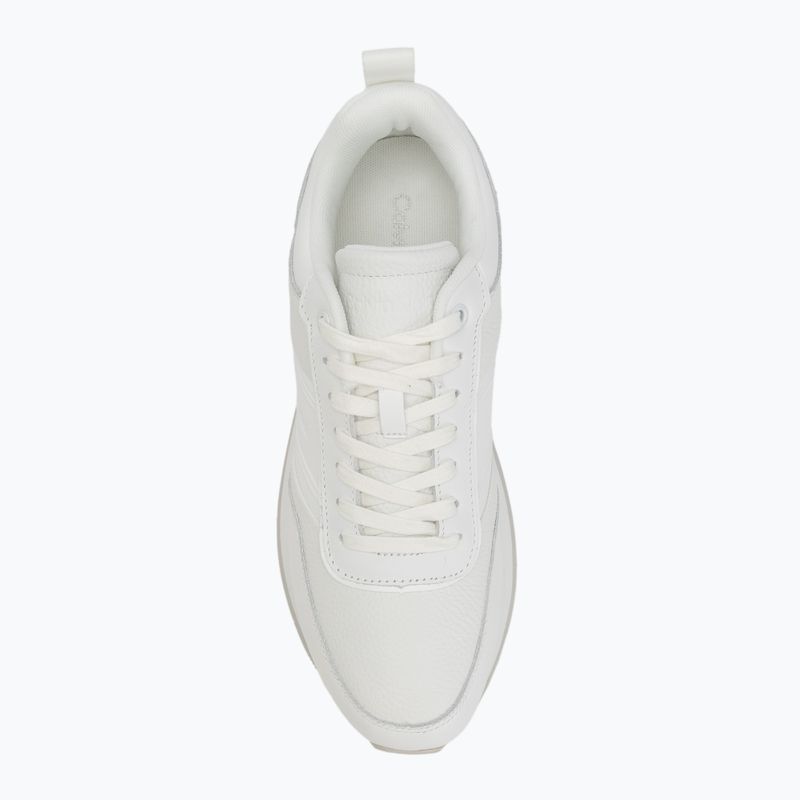 Calvin Klein scarpe da uomo HM0HM01897 Low Prof Runn Laceup Tape Triple Bright White 5